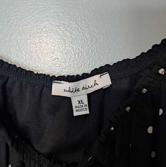 🌈White Birch, Size XL, black with poka-dots - Picture 3 of 7